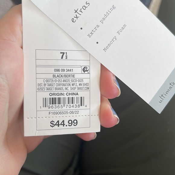 A New Day Black Bertie Winter Boots Size 7.5 Black - Picture 8 of 10